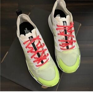 The North Face Neon Green & Coral Lace-Up Sneakers